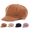 Beret Women's Octagonal Cap Spring and Autumn Painter's Cap Travel Newspaper Boy Cap Duck Tongue Hat Men and Women Hat
