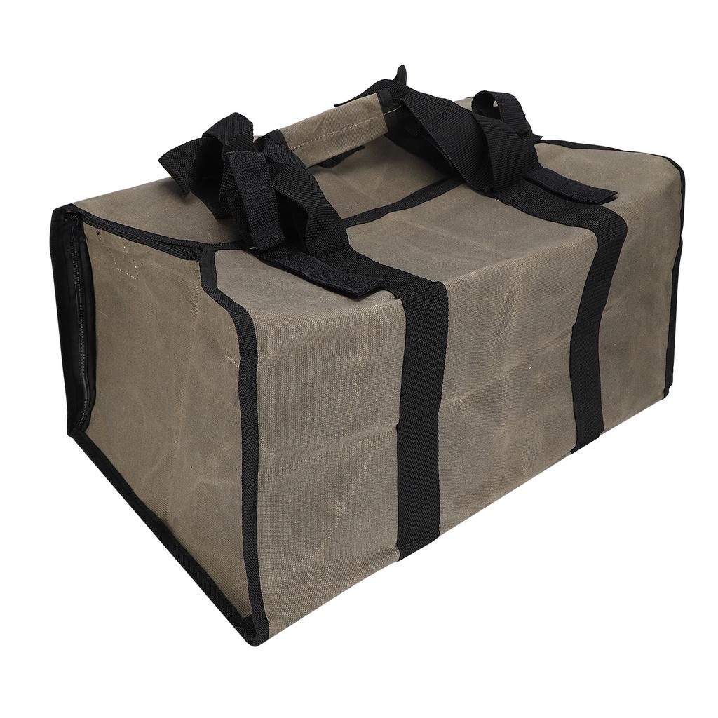 Сумка для переноски бревен, водонепроницаемая, двойного назначения, переносная, вощеная, брезентовая, сумка-тоут для перевозки дров