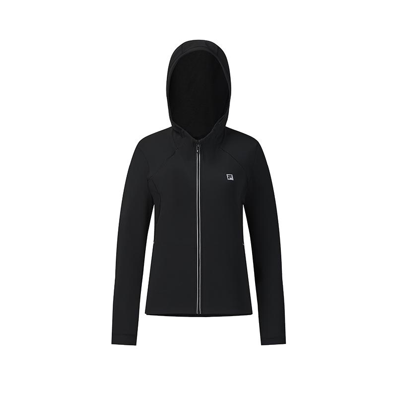 Fila Серия для фитнеса Минималистичный Классический Персонализированный Модный Спортивный Повседневный Тренировочный Универсальный Удобный Худи Женские куртки A11W611508FBK