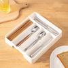 Storage Box 5-Compartment Utensil Organizer Convenient Durable Tableware Storage Tray for Kitchen Drawer