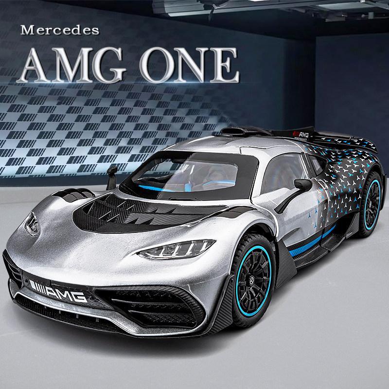 1/32 Mercedes-Benz ONE AMG Supercar Модель легкосплавного автомобиля Звук и свет Детская игрушка Коллекционные предметы Подарок на день рождения