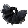 Ballet Skirt Lace Hair Tie Double Layer Ruffled Scrunchie With Invisible Elastic Core Hairpiece For Feminine Hairstyles