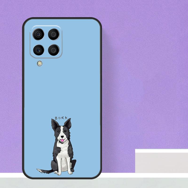 Чехол для телефона Samsung Galaxy M23 M20 M32 M52 M56 M16 M36 M54 M34 M14 M35 M55 M15 M11 M31 M13 M53 с изображением бордер-колли