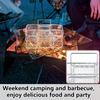 Многоярусная штабелируемая решетка для барбекю из нержавеющей стали с поддоном для сбора жира, аксессуары для гриля и копчения на открытом воздухе