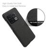 For OnePlus 10 Pro 5G Hard PC+Cloth Back Dual Protection Cover Cushion Anti-Scratch Shockproof Phone Case