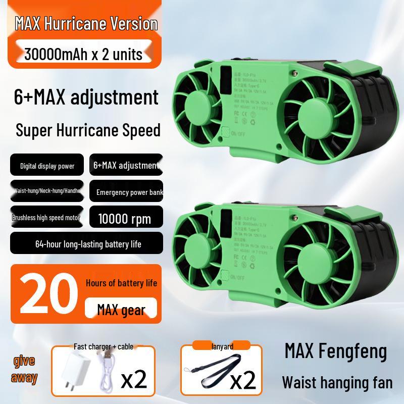 Portable Waist Clip Fan for Cooling in Hot Weather