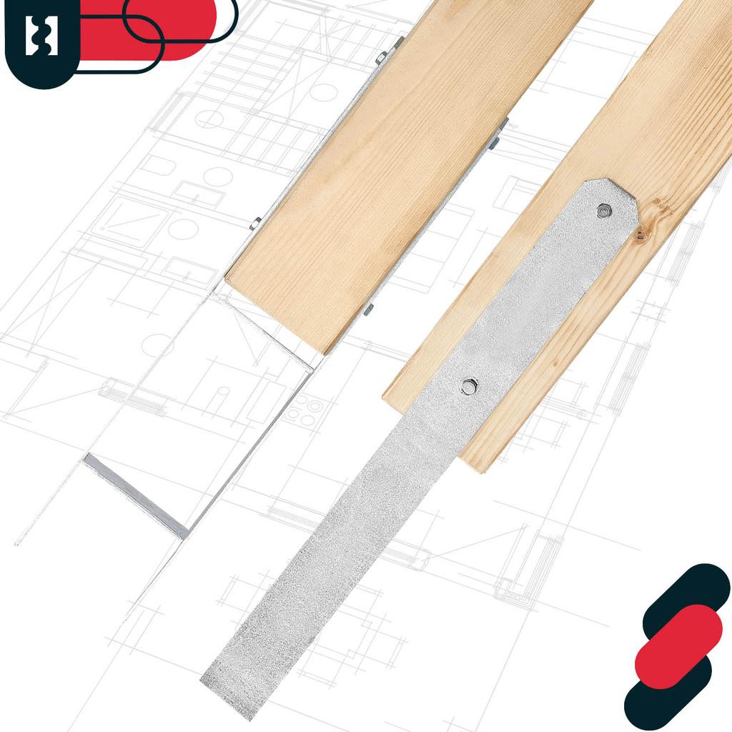 H-Shaped Column Base For Embedding, Bracket, Galvanized Steel Anchor, 100 Mm