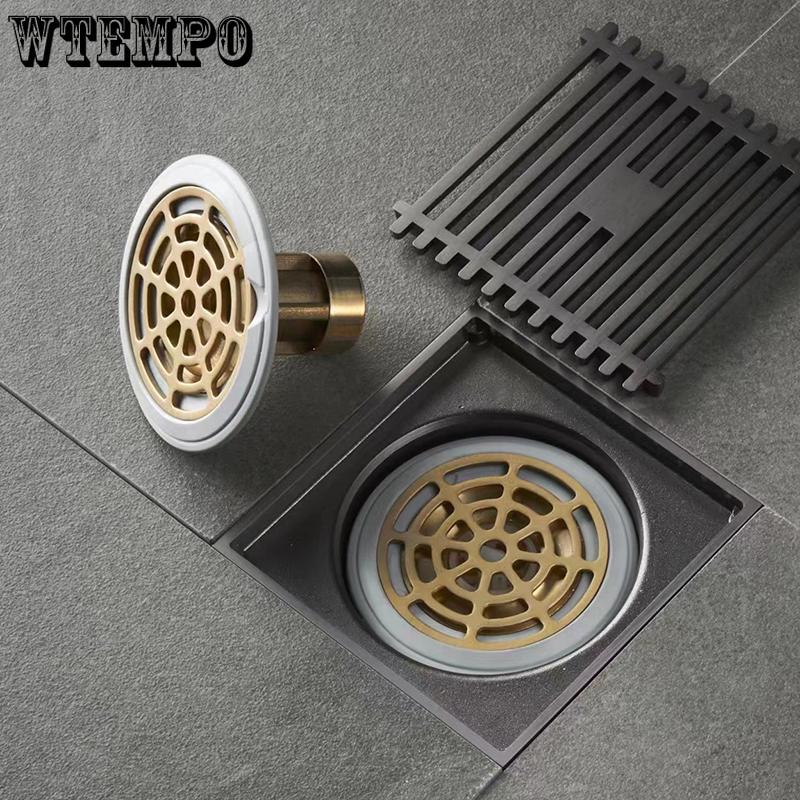 WTEMPO 1шт., водослив для пола в ванной, устойчивый к запахам, круглый водослив для пола, канализационная труба, универсальный водослив для пола с защитой от насекомых, практичные аксессуары для ванной комнаты