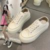 Low-top Canvas Shoes Women's 2025 Summer New Retro Wear Breathable Biscuit Shoes Thick Baseplate Shoes Student Women's Shoes