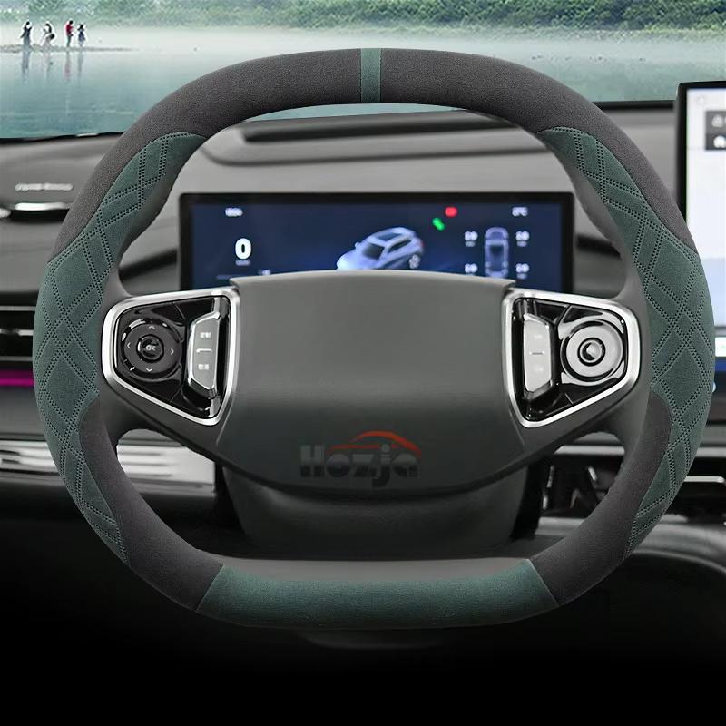 Чехол из замши на руль автомобиля для Ford Tourneo 2024 2025 Нескользящий Автостайлинг Автоаксессуары