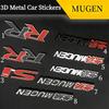 3D Metal RR Mugen Si Car Stickers Emblem Badge Grill Decal Grille Car Styling ForAcc/ord Crv City Hrv Auto Accessories