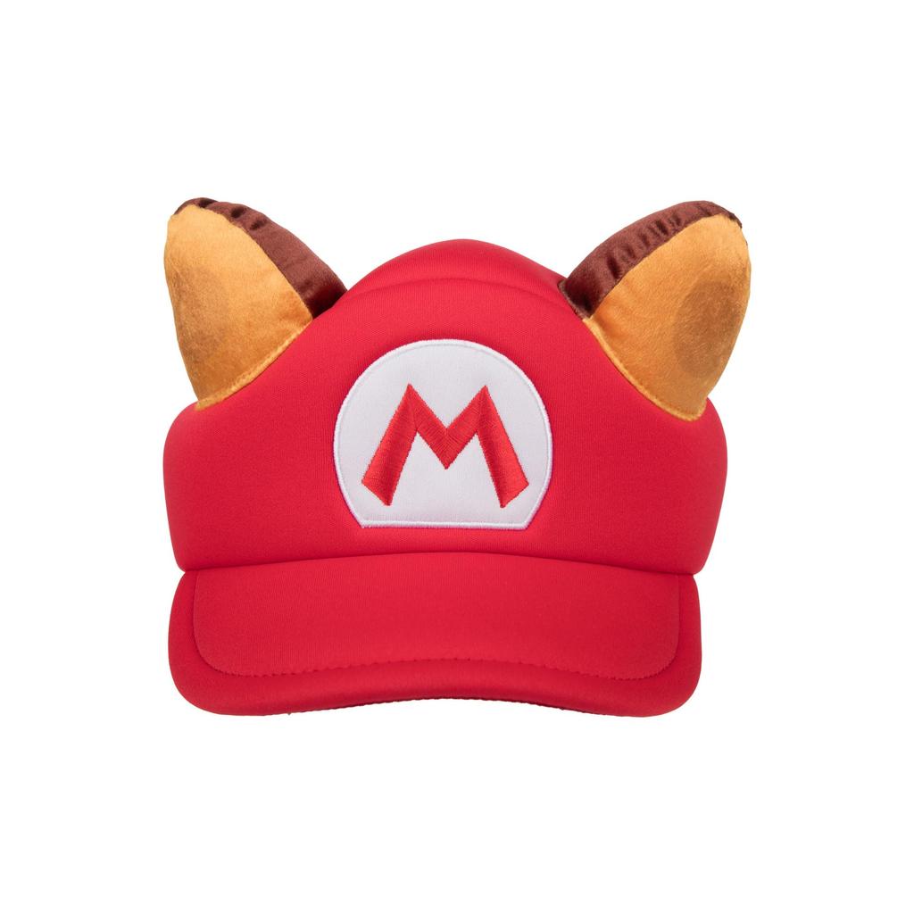 BIOWORLD Mario Cosplay Tail Mario Headgear for Super Mario Brothers Video OSFA Adults, Halloween, Events, Parties, Hat, Game, Multicolor,