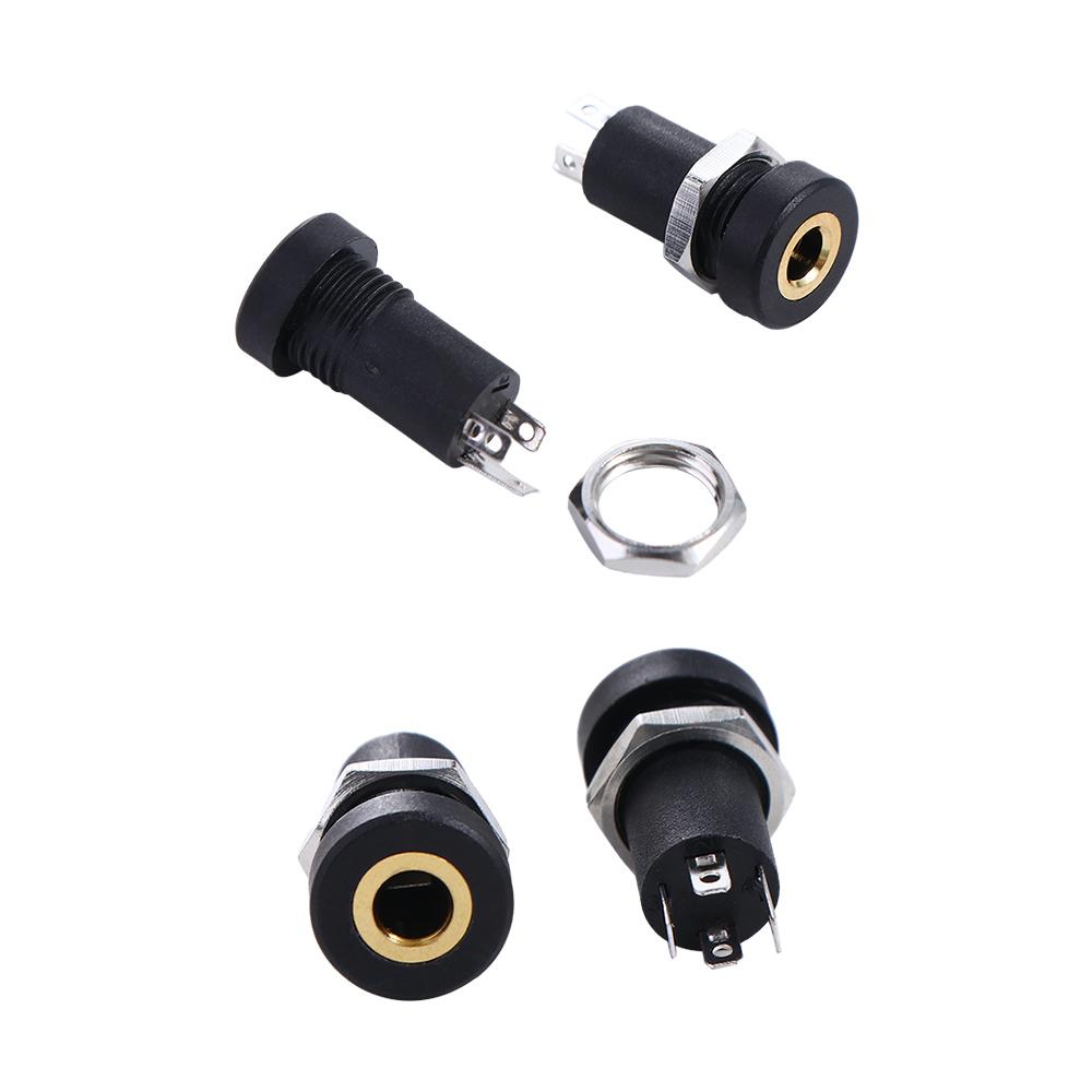 Connector Equipped With Nuts Threaded Headphone Jack Earphone Socket PJ392A Socket 3.5MM Audio Jack