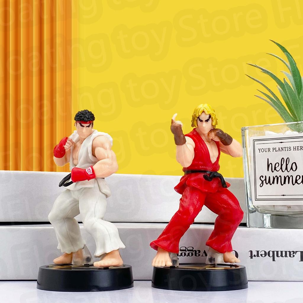Аниме Street Fighter Файтинг Фигурка Ken Masters Hoshi Ryu ПВХ Kawaii Игрушки Куклы Декор Комнаты Подарок на День Рождения Для Мальчиков