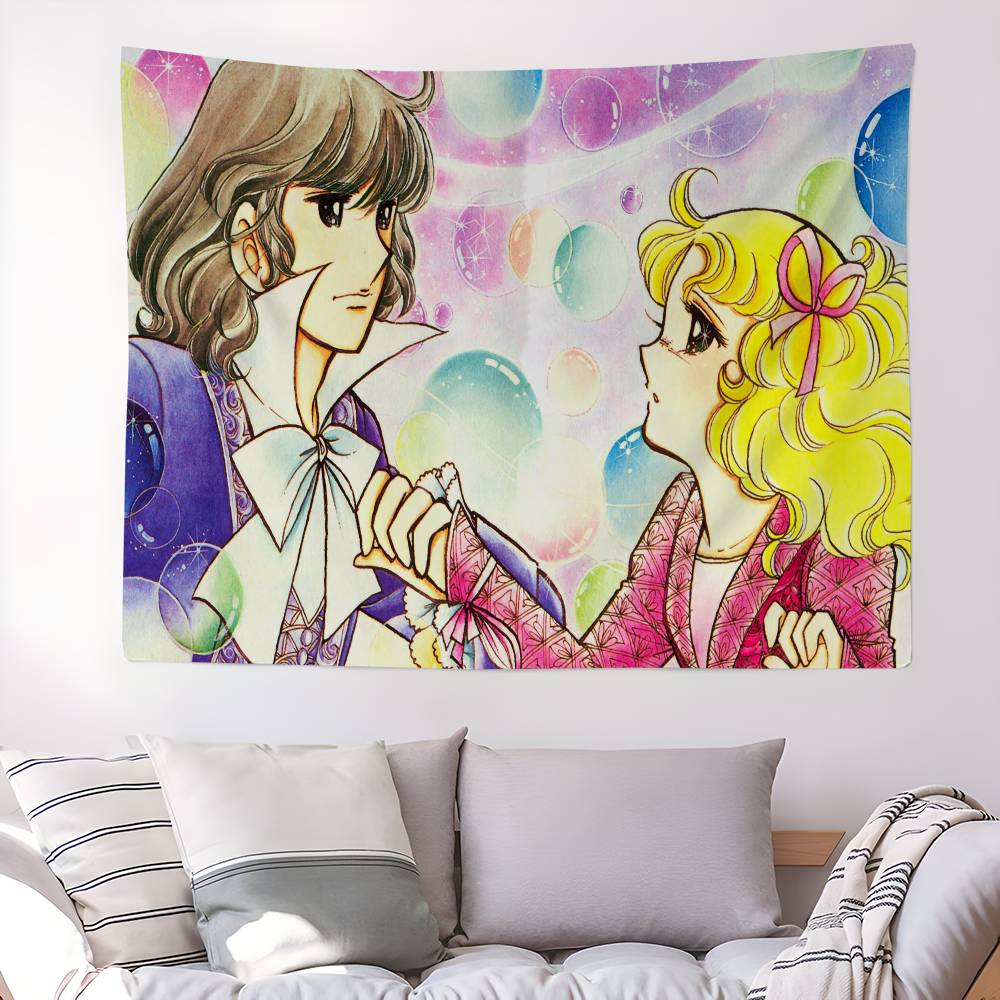 Japanese CCandy Candy Hanging Bohemian Tapestry Cheap Hippie Wall Hanging Wall Tapestries Mandala Wall Hanging Home Decor