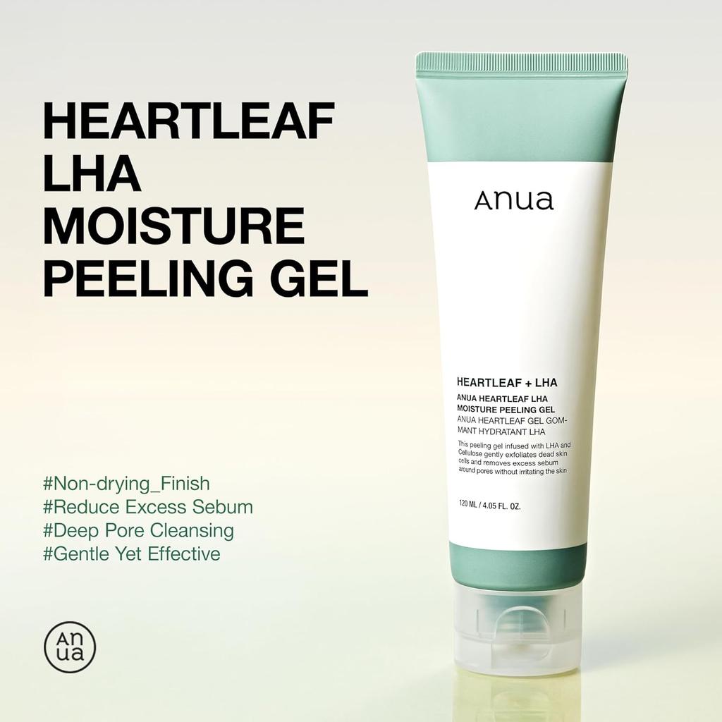 Anua Heartleaf LHA Увлажняющий пилинг-гель 120 мл