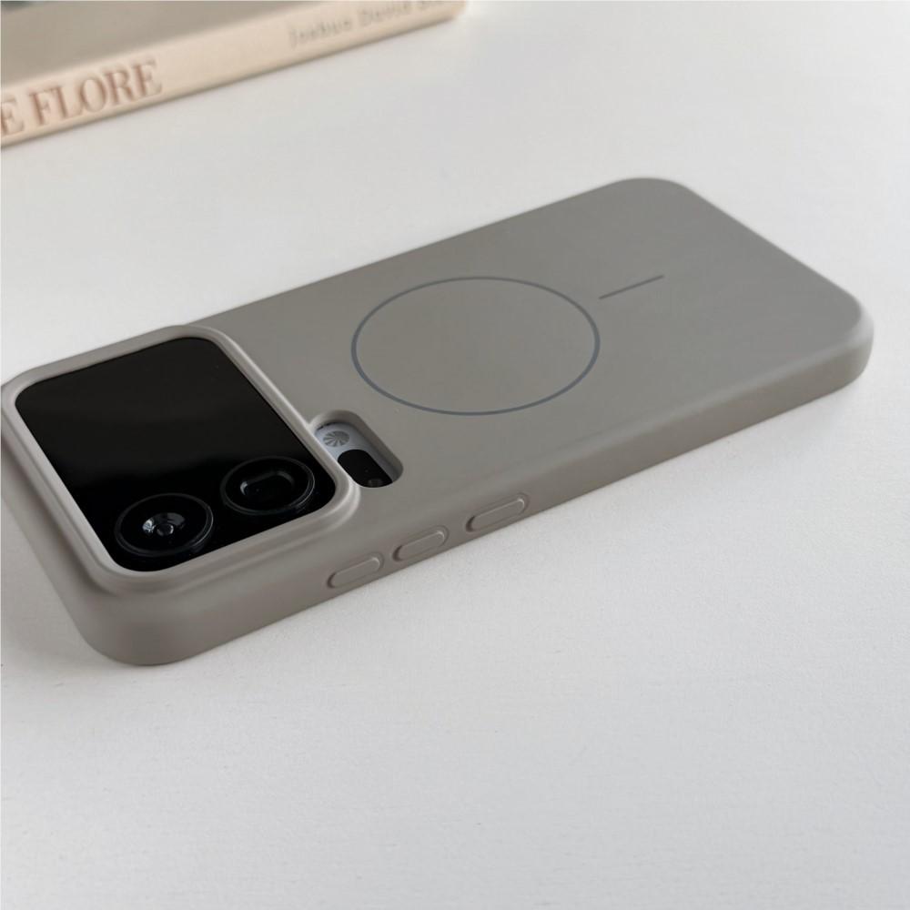 Жидкий силикон для чехла с беспроводной зарядкой MagSafe для Xiaomi Mi 17 Pro Max 15 14 13 Ultra Redmi K60 K70 K80 K90 Ударопрочный чехол