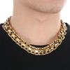Vintage 50CM Long 20MM Width Choker Necklace Man Solid Polished Matte Stainless Steel Link Chain Necklaces for Men Male Jewelry