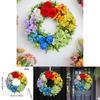 Party Venue Decor Artificial Flower Wreath For Seasonal Events With Durable Plastic And Polyester