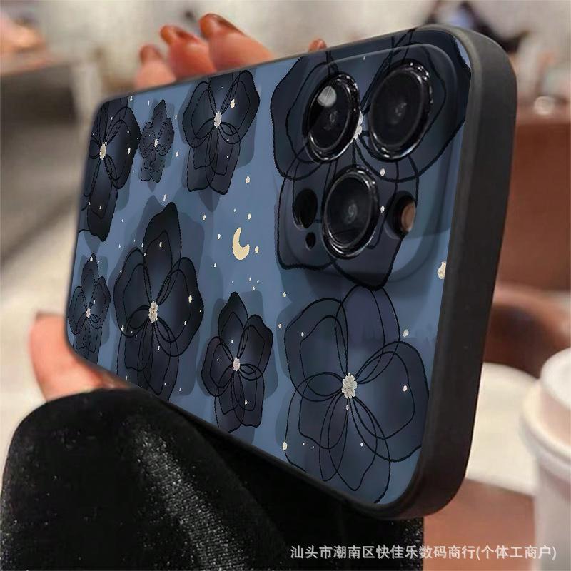 Художественная Камелия совместима с чехлом Apple 14 Plus, 13 Pro Max с полным покрытием, 15 Light Luxury 12/11 Pro