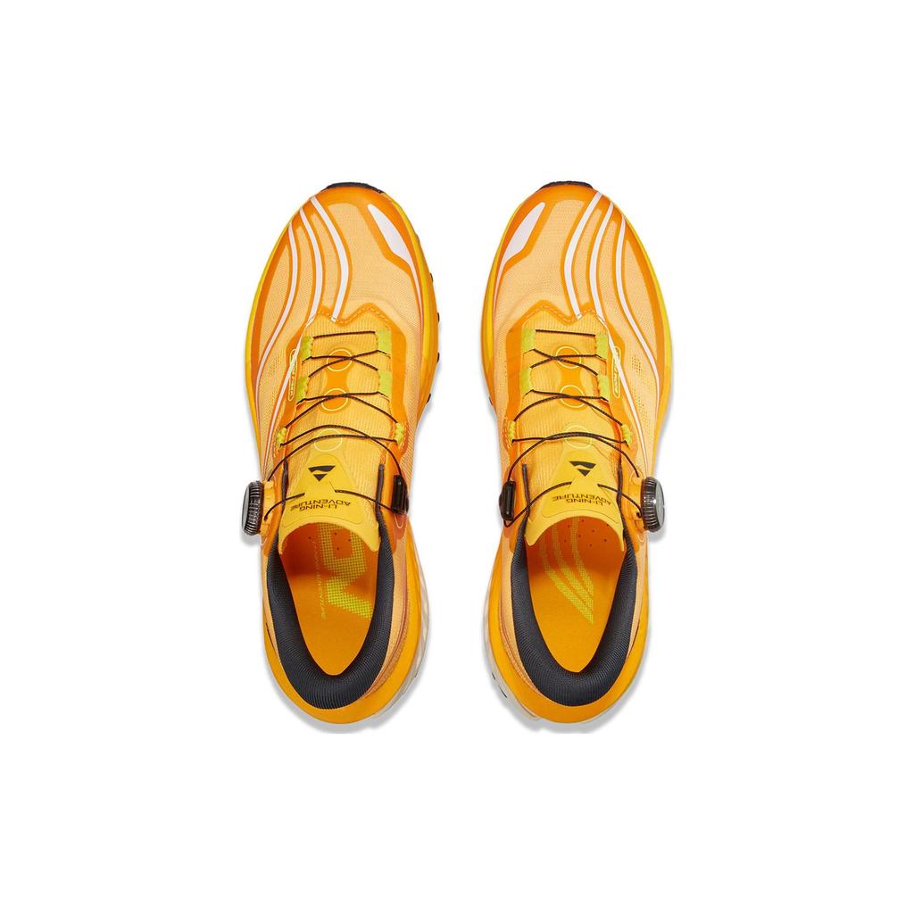 Li Ning Lu Pro Shock Absorption Non-Slip Wear-Resistant Low-Top Running Shoes Men Running Shoes Yellow ARNT001-1