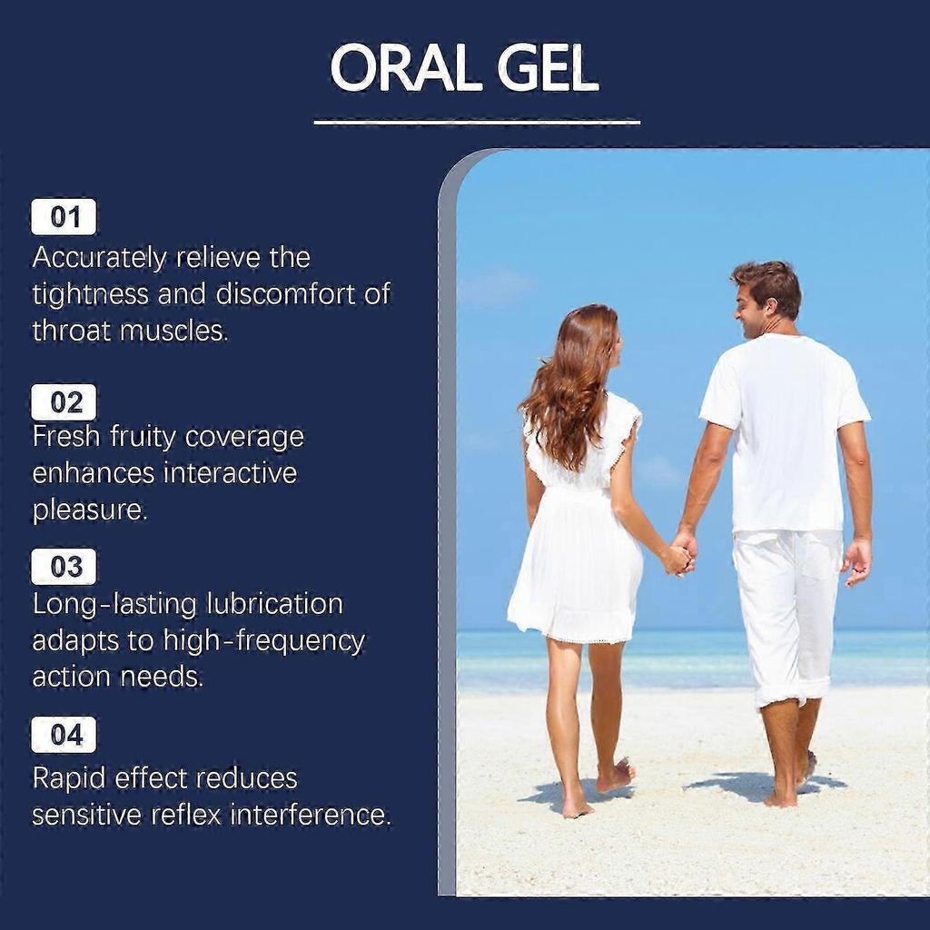 2025 1-5x Oral Care Gel for Gag Reflex Relief & Dry Mouth Moisturizing, Fresh Fruit Scent, Non-Sticky Mouth Gel 90g