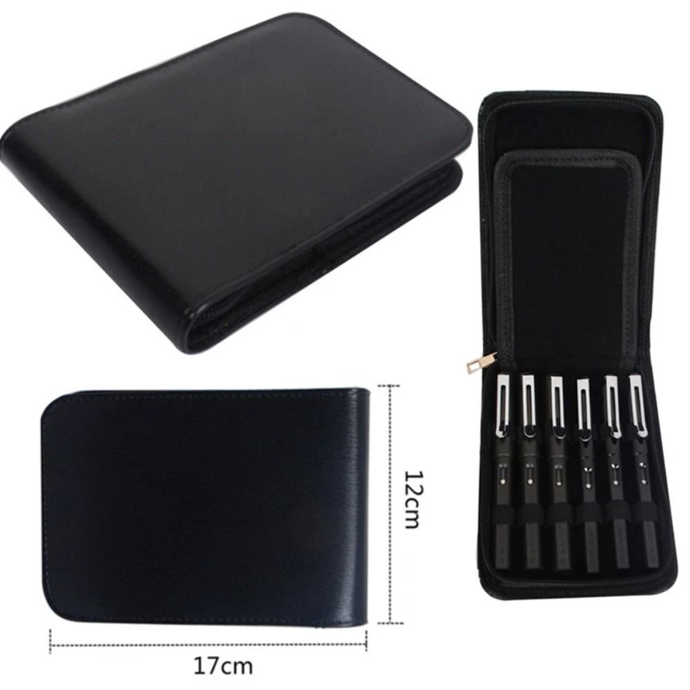 Pen Storage Box 12 Pens Pens Zipper Case Roller Pen Holder Fountain Pen Case Pen Container Bag