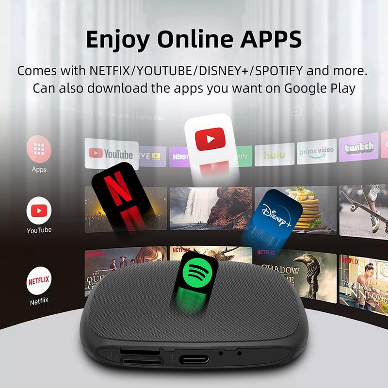 Android 13 Rhythm CarPlay AI Box Qualcomm SM6115 Беспроводной Android Auto Smart TV Box SIM 4G LTE WiFi Точка доступа Для Netflix YouTube