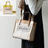 Женская сумка-тоут Coach Field 22, на плечо, через плечо, холст, кожа, 2-сторонняя сумка.