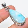 Подарочный кулон из чистого серебра 925 пробы Natural Republic Ларимар 2 дюйма Q6i06