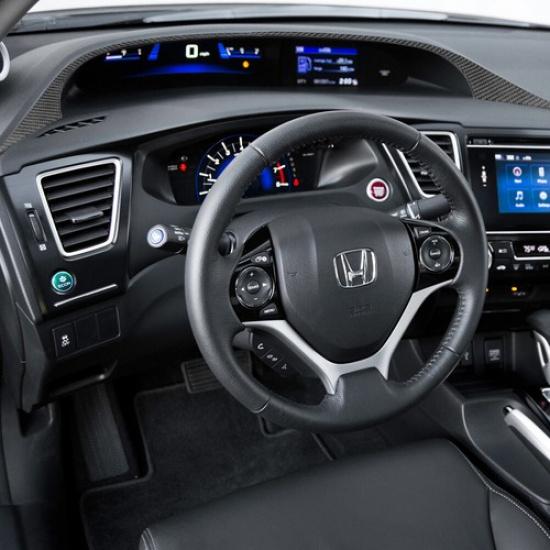 Для Honda Civic Coupe 2013-2015 Накладка-облицовка над панелью спидометра из углеродного волокна