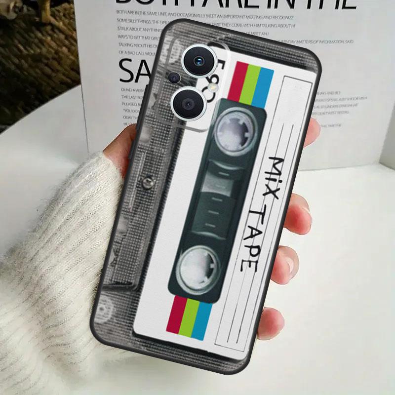 Cassette Mix Tape Case For OPPO Reno 8T 4Z 5Z 8 10 11 Pro 4 5 6 7 Lite OPPO Find X6 Pro X3 X2 X5 Lite Cover