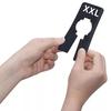 8 шт. Пластиковые разделители размеров одежды XS-XXL Круглые Прямоугольные Навесные вешалки для одежды Размеры Многофункциональные DIY Поделки Бирки для одежды Коммерческие