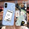 For Apple iPhone X XR XS Max Case Stylish Art Painted Cover Soft TPU Fundas Phone Case For iPhone XR iPhoneX XS Max Cover Bumper