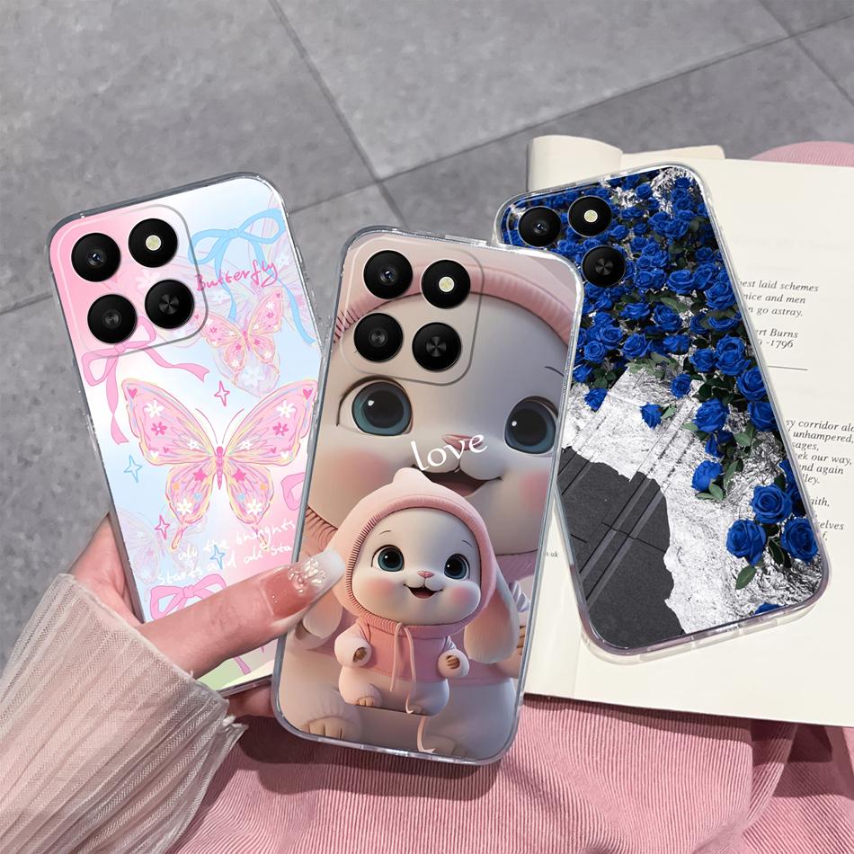 For Honor 400 Smart Phone Case Leisure Style Patterns Soft Silicone TPU Transparent Lightweight Cover For Honor400 Smart Bumper