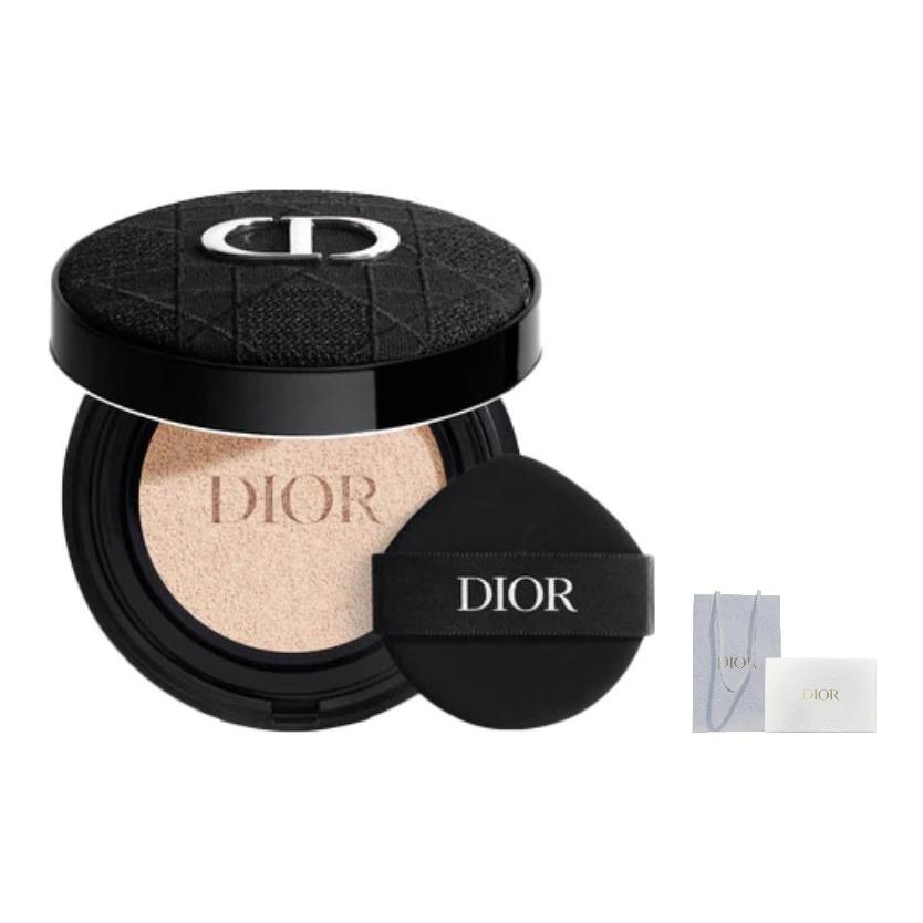 Dior Стойкий сияющий кушон для лица с вышитым чехлом Cannage SPF 50 Увлажняющая тональная основа