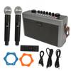 Karaoke Machine with 2 Wireless Microphone Sound Card Bluetooth Speaker All In One for Outdoor Indoor Live Streaming