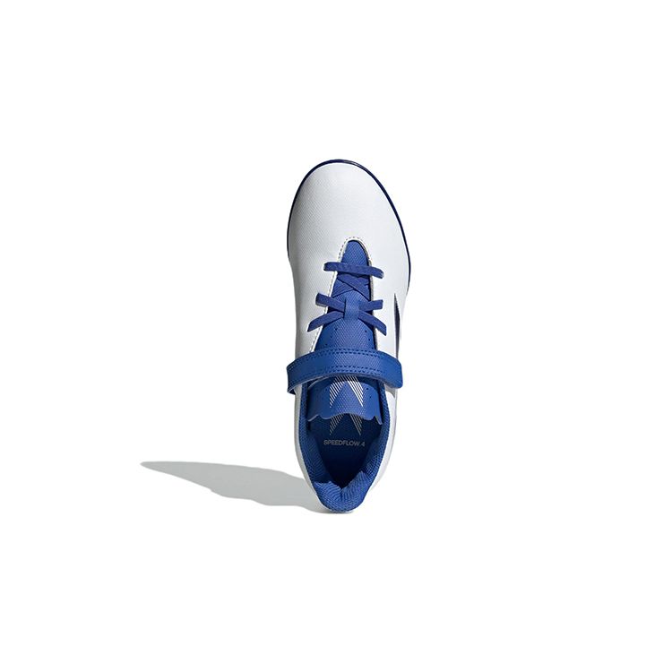 adidas X Speedflow.4 Tf/Ag Удобные Повседневные Прочные Низкие Детские Футбольные Бутсы Детские Футбольные Бутсы Белый Синий GW7523