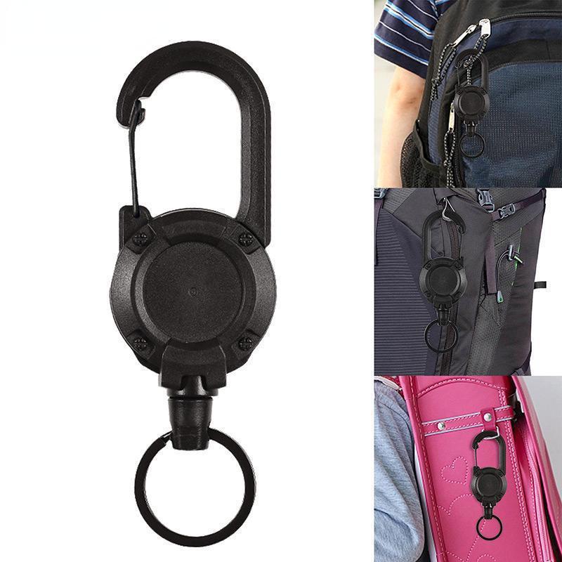 1 шт. выдвижной карабин брелоки брелок легкий портативный анти-потерянный зажим рюкзаки товары для улицы