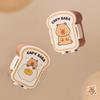Cute Capybara Lunch Box Toast Shape 1000ml Large Capacity Food Storage Box Grid Seal Meal Boxes for Outdoor Picnic School