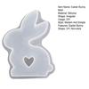 Easter Bunny Candle Silicone Mold Hollow Love Heart Non-stick DIY Homemade Aromatherapy Scented Candle Decoration Gypsum Epoxy Resin Casting Mould