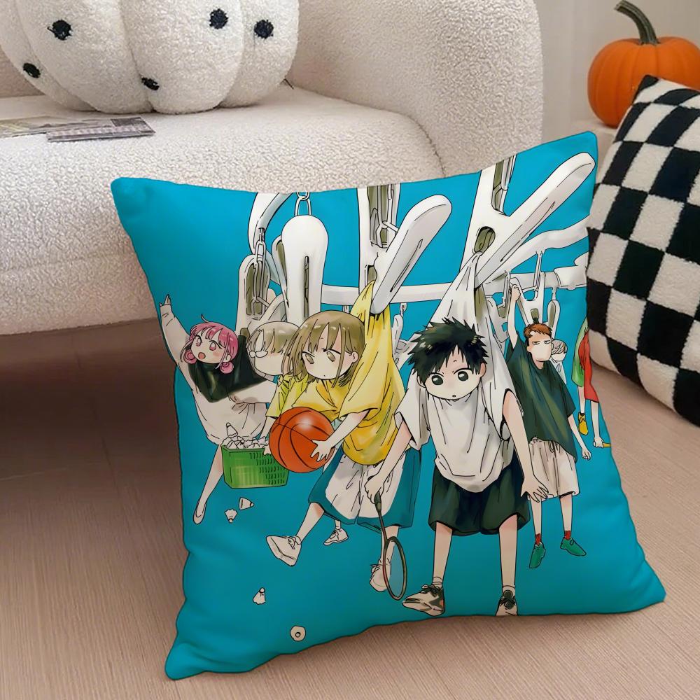 Heartwarming Sports Japanese Anime BBlue Box Cushion Cover Throw Pillow Cover Hidden Button Durable Polyester Chair Cushion