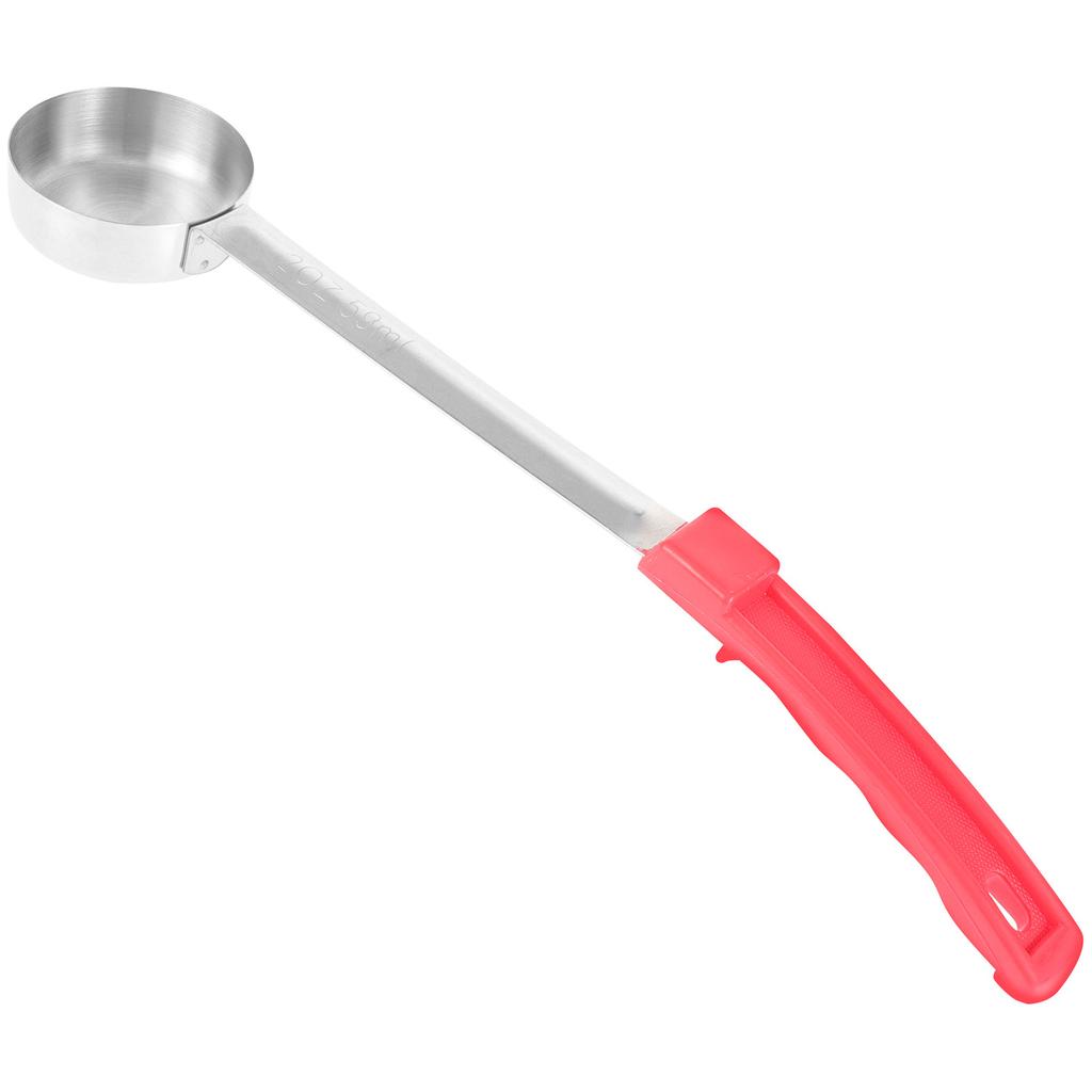 Pizza Sauce Portion Ladle Stainless Steel Serving Spoon Flat Smooth Bottom Leak Proof Handle Hanging Kitchen Sauce Scoop Portion