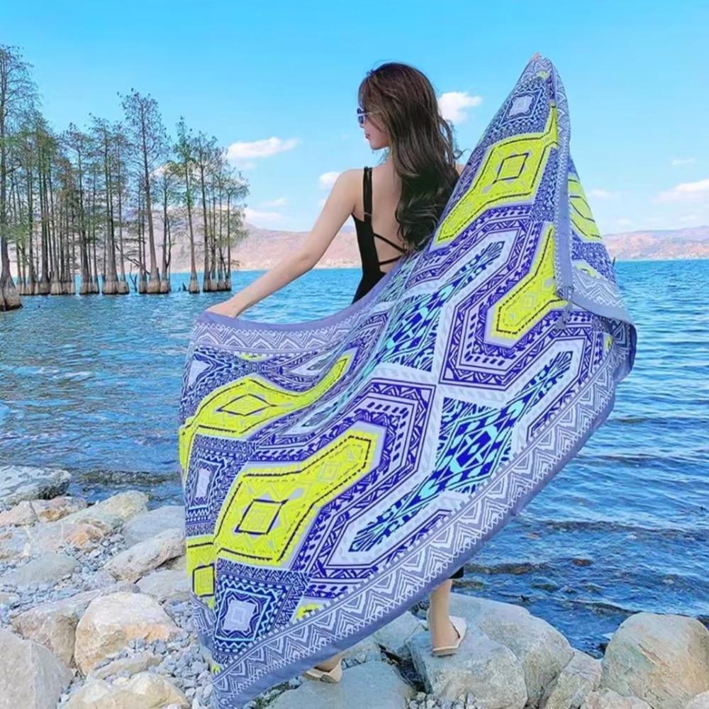 90x180cm Bikini Large Shawl Wrap Long Headband Hijab Shawl New Swimsuit Wrap Summer