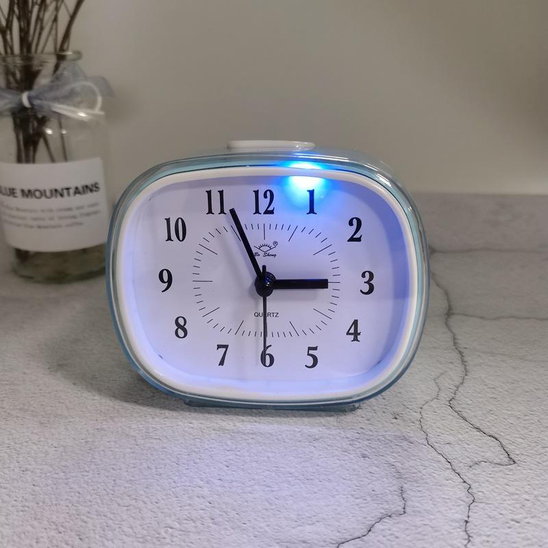 Простые часы Большая мелодия Двутональный будильник Детские прикроватные часы Конфетный цвет