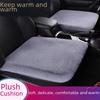 Universal Plush Winter Car Seat Cushion Set (3-Piece, 1200g, Thick & Warm)
