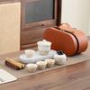 Travel Tea Set, Portable Bag, Outdoor Kung Fu Tea Set, Kuaike Cup, Teapot, Tea Drinking Business Gift