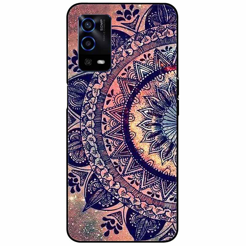 Для Oppo A55 4G Чехол A 55 Силиконовый Мягкий Расписной ТПУ Черная Крышка для Oppo A55 Чехол CPH2325 Милый Funda Coque для OPPOA55 6,51''
