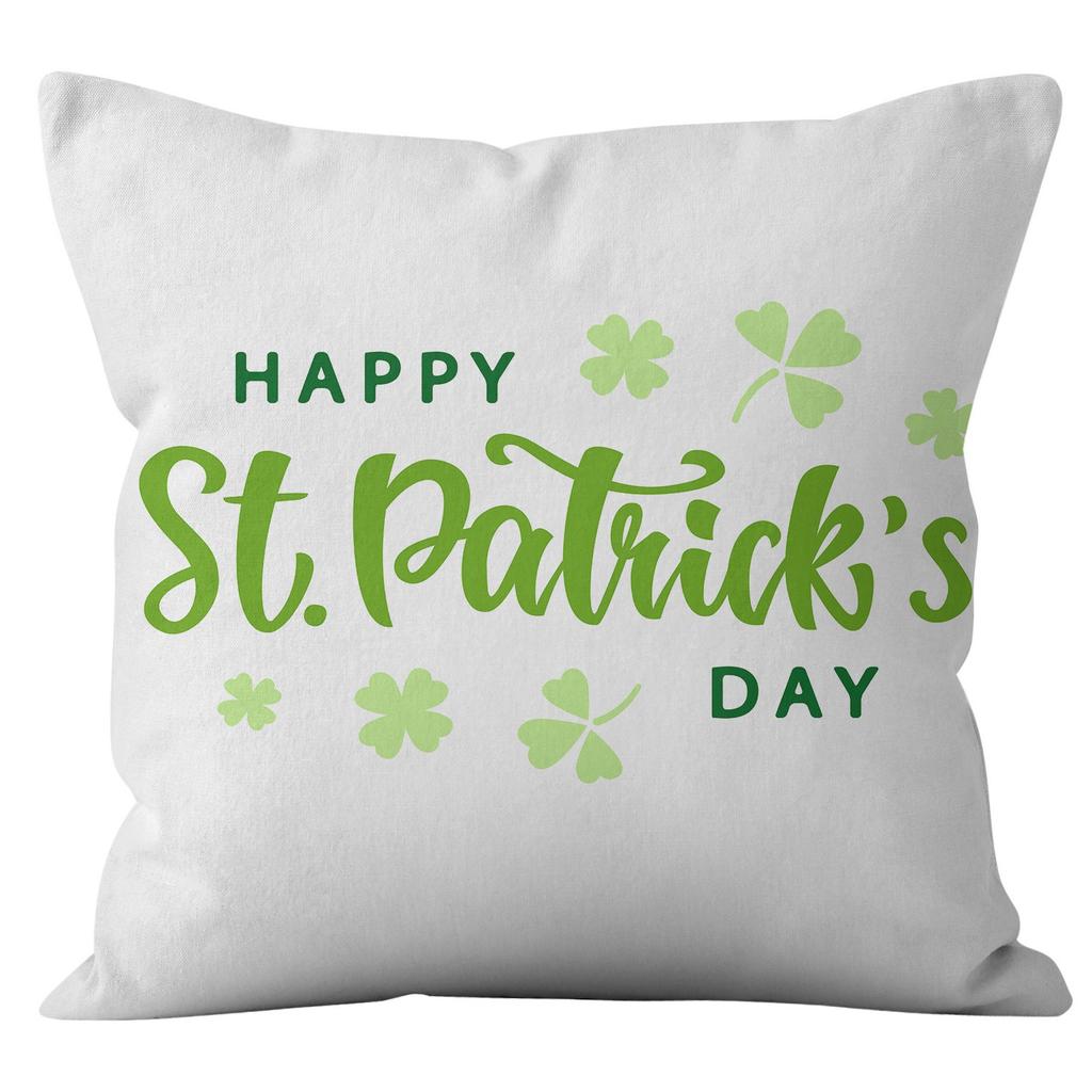 Наволочка для дома Ст. Наволочка на День святого Патрика Четырехлистный клевер Клетчатая Наволочка на диванную подушку