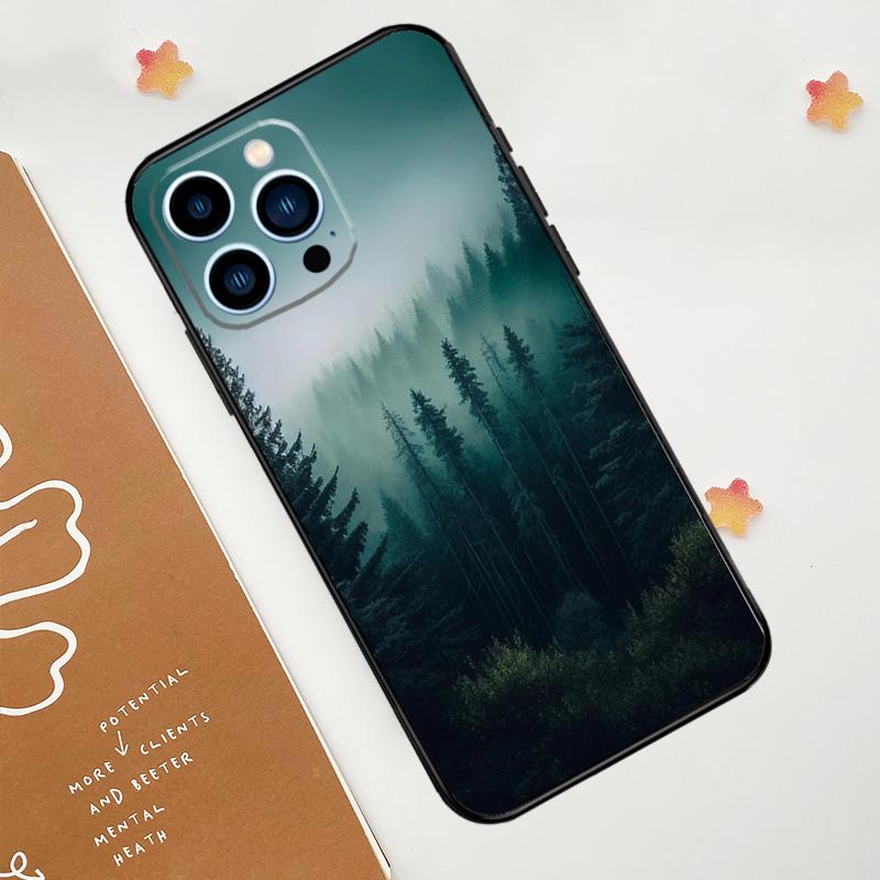 Красивый чехол для телефона с изображением горного леса и природы Для iPhone 17 Pro Max 14 11 15 16 Pro Max 13 12 mini 16 Plus 16e 17 Air Funda